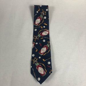 Tabasco 100% Silk Golf Clubs Balls & Tabasco Tie